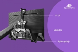 Držák monitoru Spacetronik SPP-030B bez otvorů