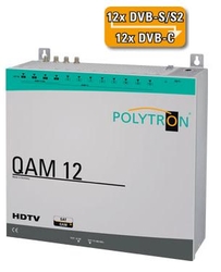 Stanice POLYTRON QAM 12 EM 8x DVB-S2 / 8x DVB-C FTA