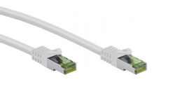 Kabel LAN Patchcord CAT 8.1 GHMT S/FTP, bílý, 3 m