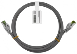 LAN kabel Patchcord CAT 8.1 GHMT S/FTP šedý 0.5m