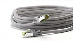 LAN kabel Patchcord CAT 8.1 GHMT S/FTP šedý 0.5m