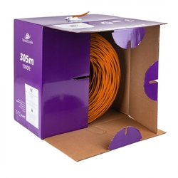 Kroucený pár CAT5e U/UTP AWG24 CU POE PVC Eca 305m