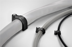Držák kabelu Flop kulatý ČERNÝ Goobay 100x 4mm