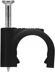 Držák kabelu Flop kulatý ČERNÝ Goobay 100x10mm