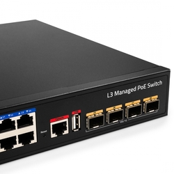 SWITCH 24x PoE+ GS5024PS4 400W 4x SFP + RJ Layer 3