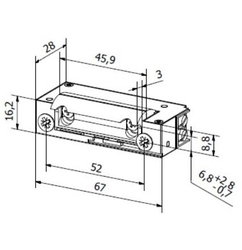 BIRA XS00U 12-24V symetrický elektrický úderník