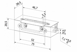 Standardní elektrický úderník BIRA S12U 12V AC/DC