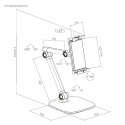 Stojan na tablet SPP-122W bílý