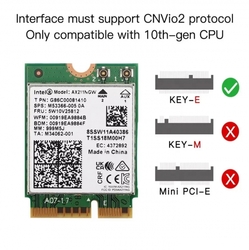 Dvoupásmová síťová karta Intel AX211 WiFi 6e BT