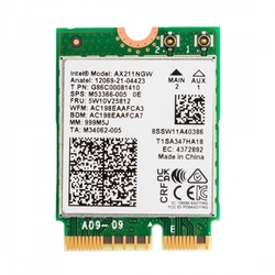Dvoupásmová síťová karta Intel AX211 WiFi 6e BT