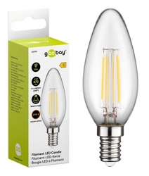 Žárovka LED FILAMENT 4W E14 2700K Svíčka Goobay E