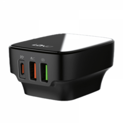 32W nabíječka 3 porty USB PD QC Ldnio Q334 černá