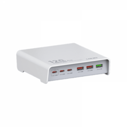 120W nabíječka 6 USB A a C portů Ldnio Q605 bílá