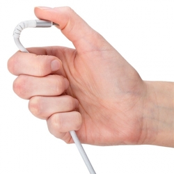 Kabel Goobay SuperSoft TEXTIL USB-C 2.0 bílý 0,5m