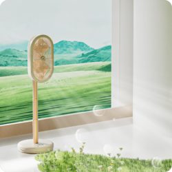 Airpuff 2 podlahový ventilátor s ionizací, bílý