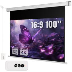 Elektrické nástěnné projekční plátno 100" 16:9