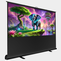 Ekran Projekcyjny Podłogowy Rozwijany 100" 4k 16:9