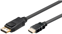 Display Port - HDMI Goobay Gold kabel - 5m