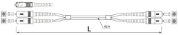 Propojovací kabel z optických vláken LWL SC-SC OM2 DUPLEX 5m