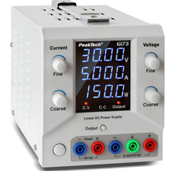 Laboratorní USB napájecí zdroj 30V 5A PeakTech 6173