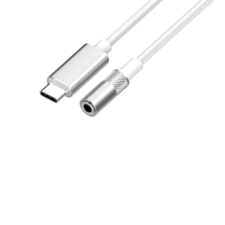 Adaptér USB-C na 3,5mm Jack s DAC, bílý