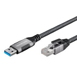 Gigabitová síťová karta USB-A, adaptérový kabel 5m