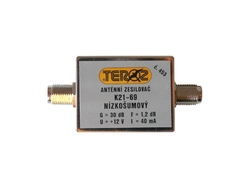 Anténní zesilovač TEROZ 453X, UHF, G30dB, F1,2dB, U100dBµV, F-F