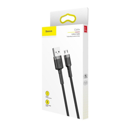 Kabel Baseus Cafule Micro USB 2,4A 0,5m (šedo-černý)