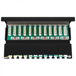 Patch panel STP CAT 6 Stíněný 12portový Goobay
