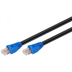 Patchcord LAN kabel CAT 6 U / UTP venkovní PE 15m