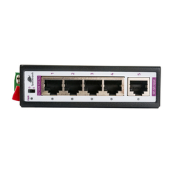 Průmyslový PoE Switch 4x 10/100M + 1x RJ45 Uplink