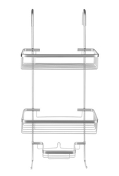 Závěsná sprchová police - stříbrná