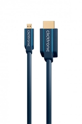 Kabel HDMI/HDMI Micro CLICKTRONIC HD/4K/3D TV 2m