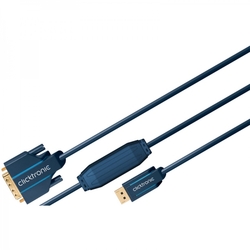 Kabel Display Port DP - DVI-D (24 pin)  czarny 1m