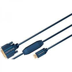 Kabel Display Port DP - DVI-D (24 pin)  czarny 2m