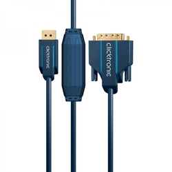 Kabel DVI-D (18+1) Single Link - HDMI czarny 2m