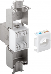 Złącze Keystone RJ45 CAT 6A STP Modułowe 2xRJ45