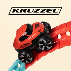 Závodní dráha - 194 prvků + auto Kruzzel 20434