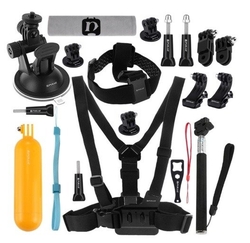 Puluz sada 20 kusů příslušenství pro sportovní kamery (včetně Osmo Action 5 Pro, Insta360 Ace Pro 2) PKT18