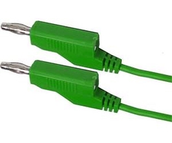 Propojovací kabel 0,35mm2/ 1m s banánky zelený