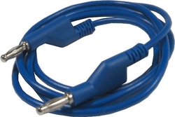 Propojovací kabel 1mm2/ 1m s banánky modrý
