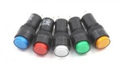 kontrolka 12mm/12V modrá