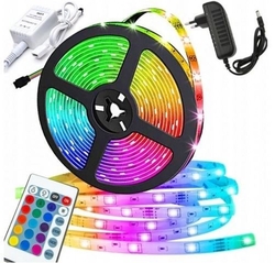 LED pásek RGB s dálkovým ovládáním, cívka 5m