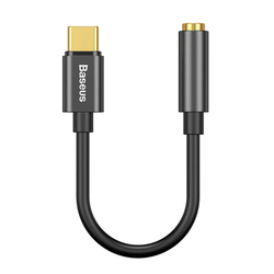 Zvukový adaptér Baseus L54 USB-C mini jack 3,5 mm - černý