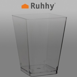 Čtvercové šálky - 50 ks. 120 ml Ruhha 21164