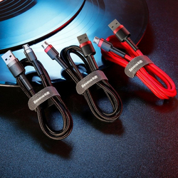 Baseus Cafule Cable USB For Micro 2A 3m šedo-černý