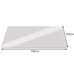 Ochranná podložka na židli 100x140cm RUHHY - mléčná