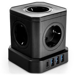 Napájecí proužek 5xAC 3xUSB 1xUSB-C SPS-C02B