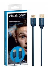 Prodloužení portu USB 3.0 A / A CLICKTRONIC 3 m