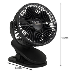 Černý bezdrátový ventilátor Ruhhy 25567